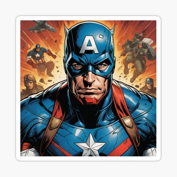 Item preview, Captain America Face designed and sold by CarmenZ29.