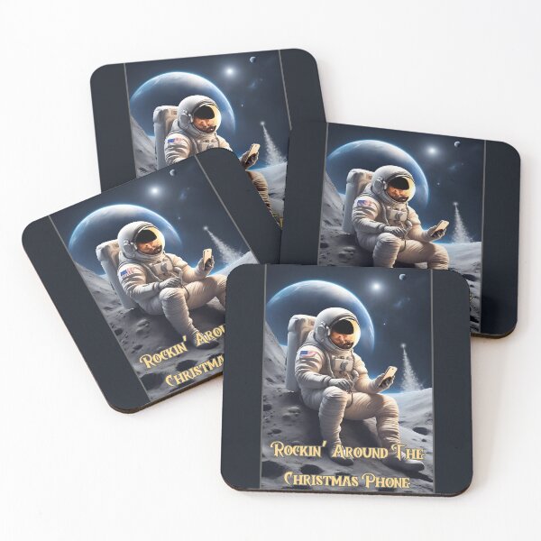 Item preview, Astronaut, Space, Christmas Time, Christmas, xmas, phone, music, prank designed and sold by GOLDENGARDENART.