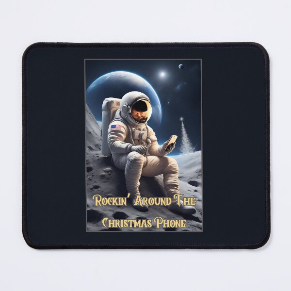 Item preview, Astronaut, Space, Christmas Time, Christmas, xmas, phone, music, prank designed and sold by GOLDENGARDENART.