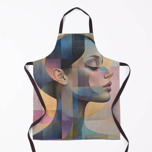 Item preview, Serenity in Geometry: A Cubist Portrait designed and sold by daila70.