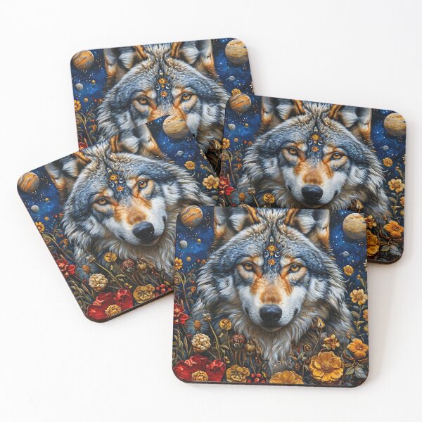 Artikelvorschau, Kosmischer Wolf entworfen und verkauft von QArtspace.