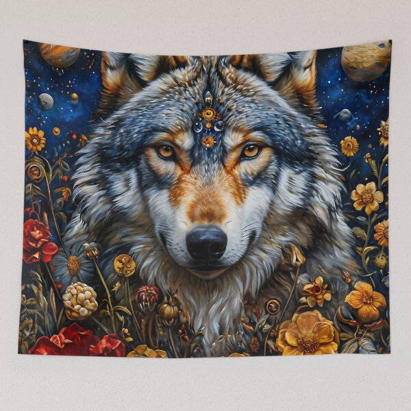Artikelvorschau, Kosmischer Wolf entworfen und verkauft von QArtspace.