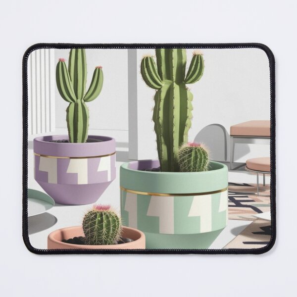 Item preview, Retro Cacti in Chic Ceramic Planters designed and sold by MyriadVoices.
