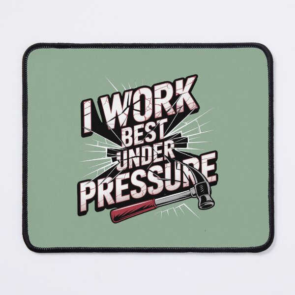 Item preview, I Work Best Under Pressure designed and sold by artchic4you.