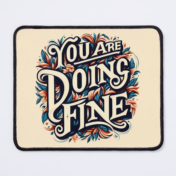 Item preview, You are Doing Fine, typography designed and sold by maxmaj.