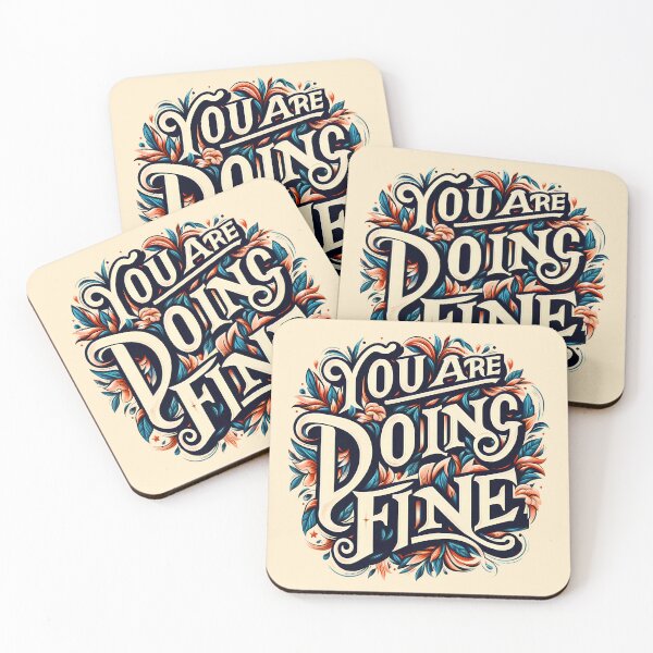 Item preview, You are Doing Fine, typography designed and sold by maxmaj.