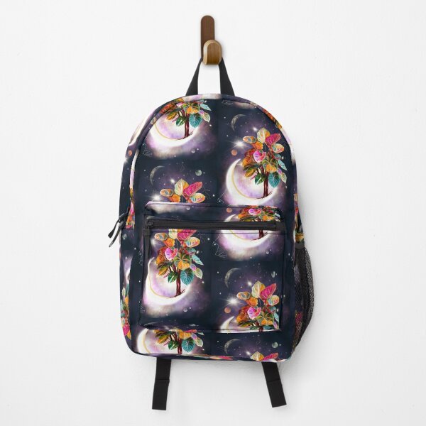 Item preview, Flower Blooming in Space and on the Moon with Stars and Planets in the Background designed and sold by Pandositive.