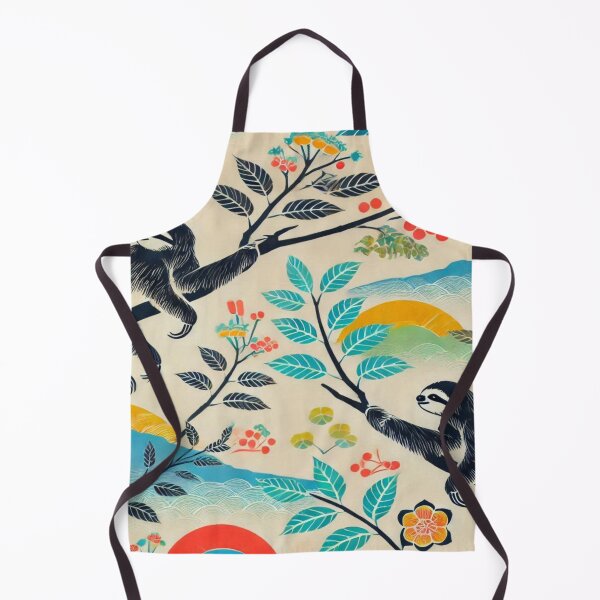 Item preview, tropical branches with sloths designed and sold by Wildlife and marine life.