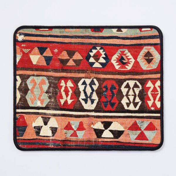 Item preview, Mut  Antique Mersin Turkish Kilim Print designed and sold by Vicky Brago-Mitchell®.