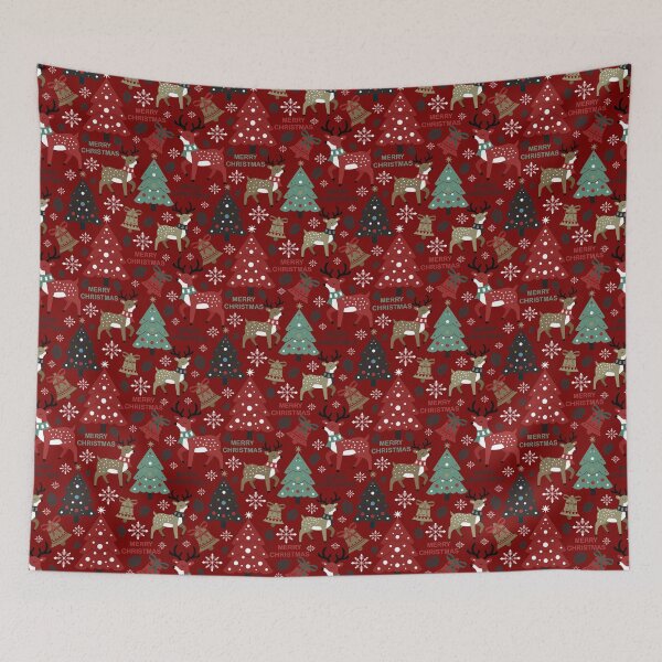 Item preview, Classic Christmas Charm - Blue - Brown - Green - Red - White  designed and sold by Fezzyboo.