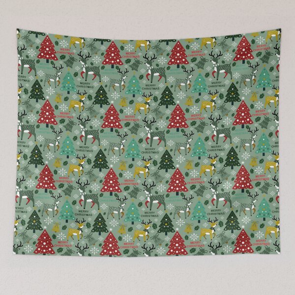 Item preview, Classic Christmas Charm - Brown - Green - Red - White  designed and sold by Fezzyboo.