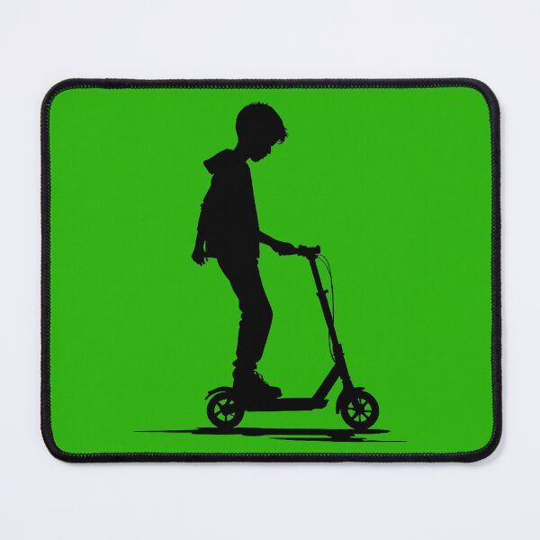 Item preview, Boy on a Kick Scooter in Silhouette designed and sold by Skye Ryan-Evans.