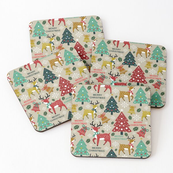 Item preview, Classic Christmas Charm - Brown - Grey - Green - Red - White  designed and sold by Fezzyboo.