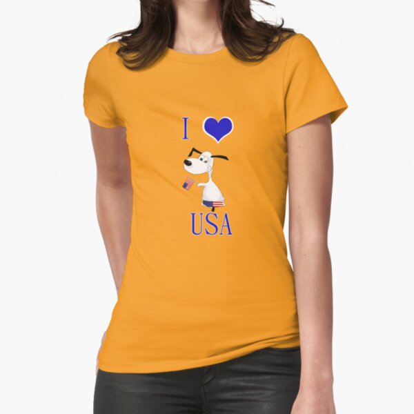 i love usa Fitted T-Shirt