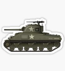 M4 Sherman Battle Tank Sticker