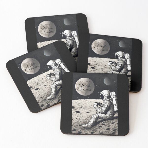 Item preview, Space, Christmas Time, Christmas, xmas, music, prank, Astronaut, alone, coffe, designed and sold by GOLDENGARDENART.