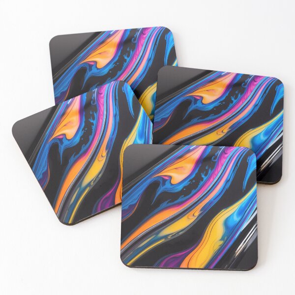 Item preview, Vibrant Abstract Fluid Art Design designed and sold by Vitalka-uk.