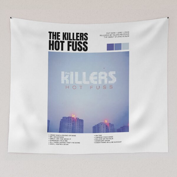 Item preview, Hot Fuss The Killers Newspaper Lyrics Album Cover designed and sold by apixelwall.