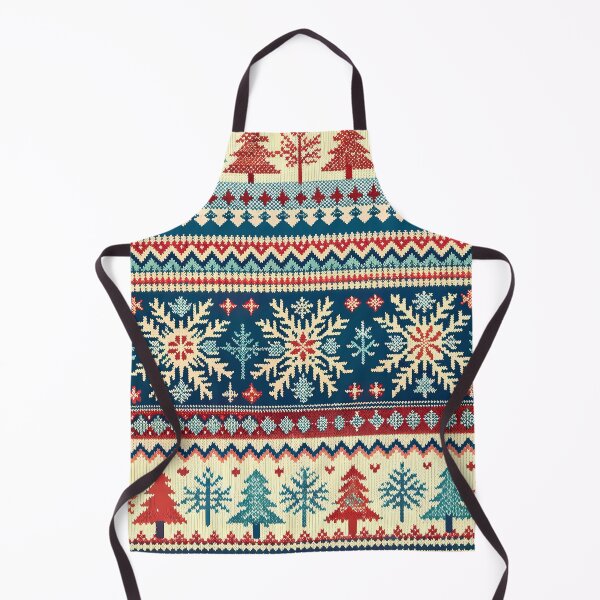 Item preview, Nordic Winter Charm: Snowflakes and Pines Knit Design designed and sold by Pickmash.