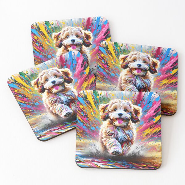 Item preview, Cavapoo Dog Portrait Acrylic Art Print Pet Portrait Gifts for Dog Lovers designed and sold by Puppy Puzzles Plus.