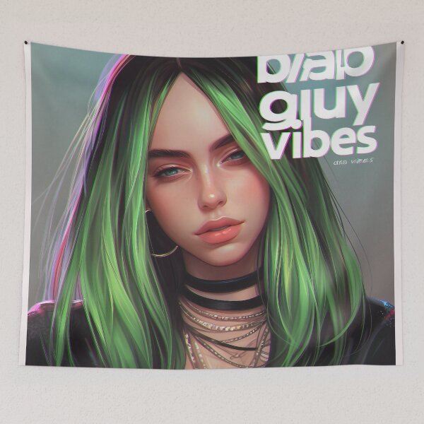 Item preview, Billie's hair inspired avatar designed and sold by Nowshin Tasnim.