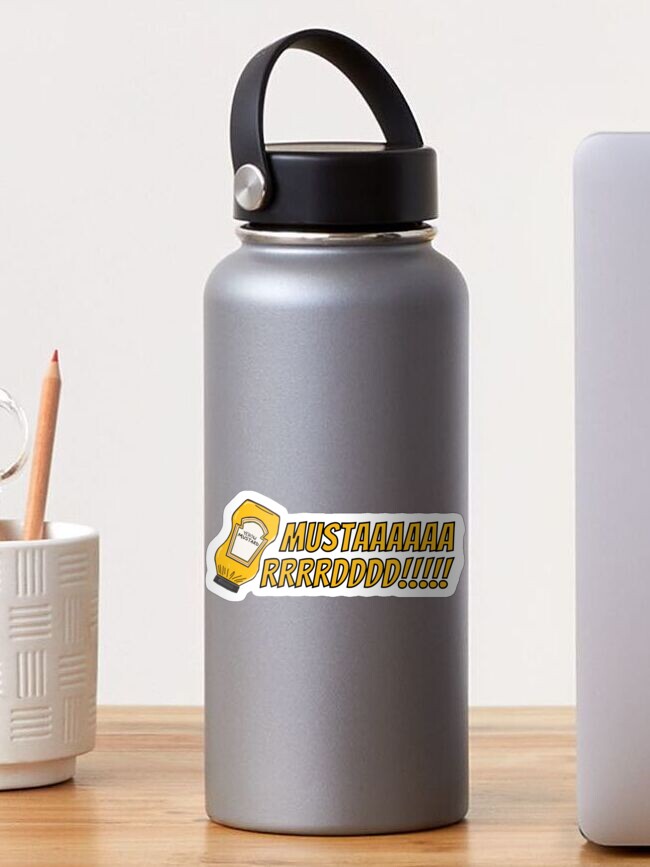 Aperçu 1 sur 3. Sticker avec l'œuvre MOUTARDE! créée et vendue par sammysavos.