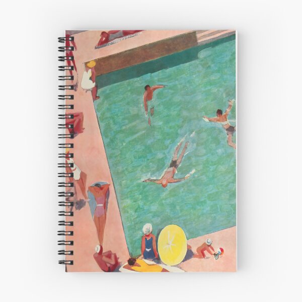 Item preview, Retro Swimming Pool Painting, Watercolor and Gouache designed and sold by heydayposters.