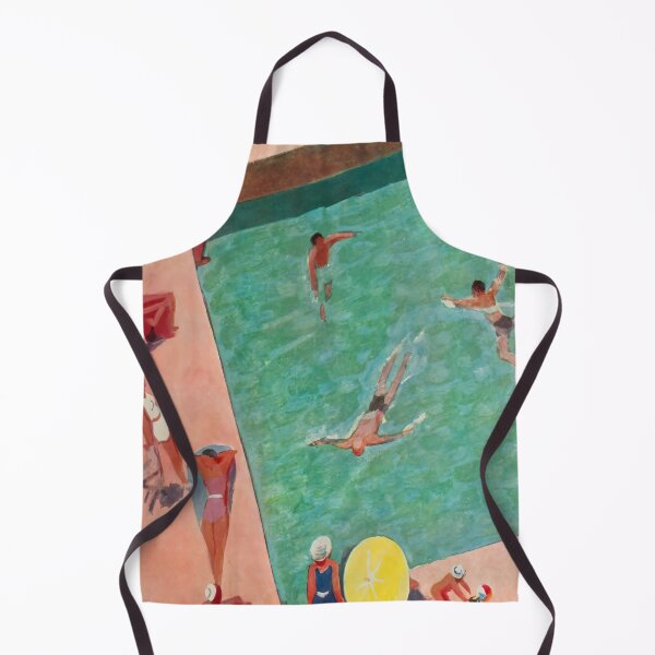 Item preview, Retro Swimming Pool Painting, Watercolor and Gouache designed and sold by heydayposters.