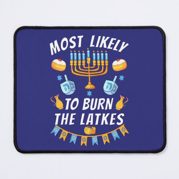 Item preview, Most Likely To Burn The Latkes | Funny Family Matching Outfit | Hanukkah Chanukkah, Hanukah, Hanuka Graphic designed and sold by Made by Tamar.