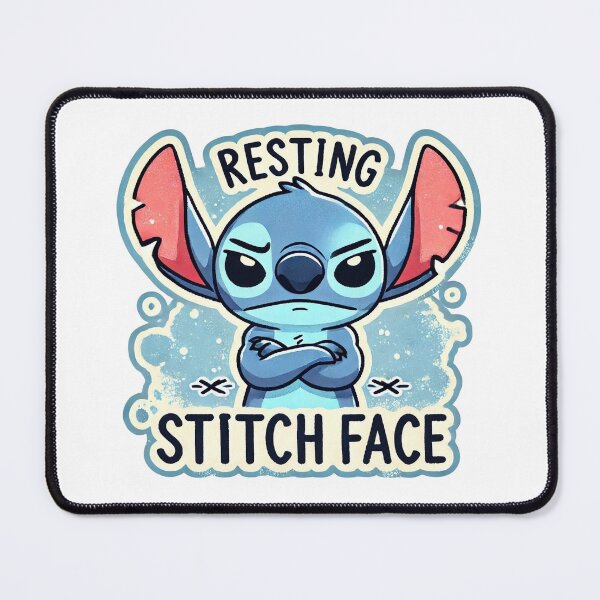 Item preview, Resting Stitch Face designed and sold by Art Off the Wood.