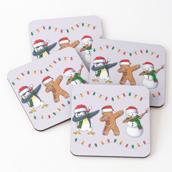 Item preview, Funny Christmas Dab Dance Design - Gingerbread Man, Snowman, and Penguin Holiday Shirt designed and sold by WittyPrintWorks.