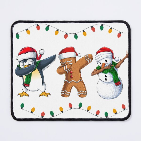 Item preview, Funny Christmas Dab Dance Design - Gingerbread Man, Snowman, and Penguin Holiday Shirt designed and sold by WittyPrintWorks.