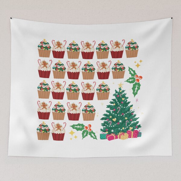 Item preview, Christmas cup cake designed and sold by VeenyOcicat.