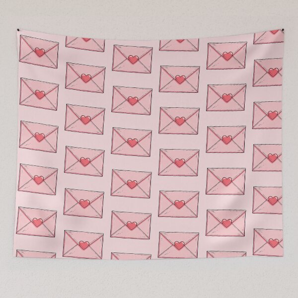Item preview, Pretty Pink Love Letter with Heart Sticker designed and sold by CriaCreative.
