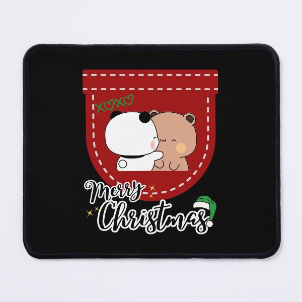 Item preview, DuDu Bear and BuBu in Red Christmas Pocket designed and sold by Pandety.