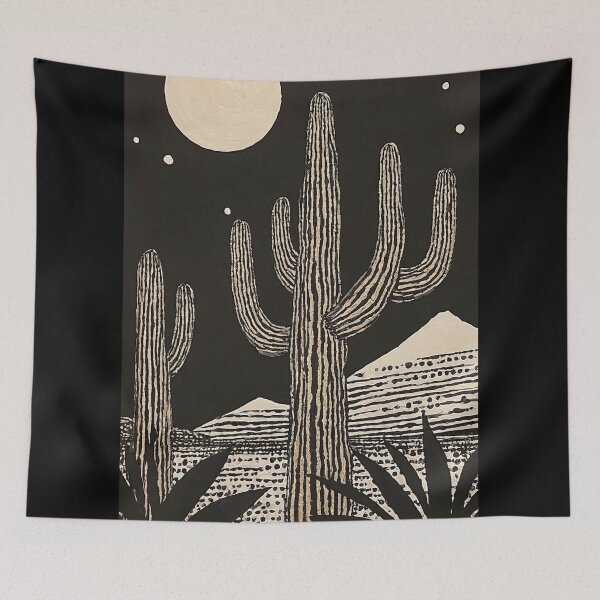 Item preview, cactus bloom art mexican decor desert nursery joshua tree ornament designed and sold by apixelwall.