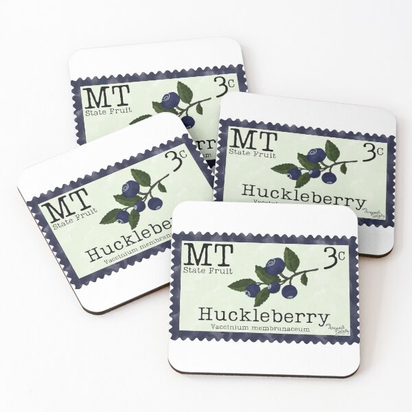 Item preview, Montana State Fruit: Huckleberry Postage Stamp designed and sold by Marguerite Artistry.