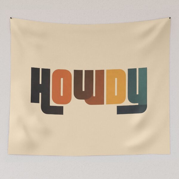 Item preview, Midcentury Modern "Howdy" Art Design designed and sold by heydayposters.
