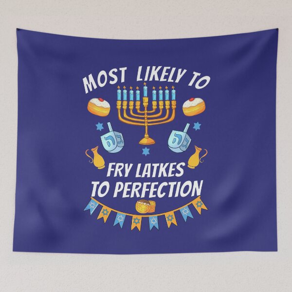 Item preview, Most Likely To Fry Latkes To Perfection | Funny Family Matching Outfit | Hanukkah Chanukkah, Hanukah, Hanuka Graphic designed and sold by Made by Tamar.