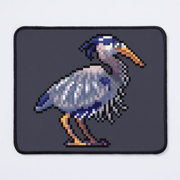 Item preview, pixel blue heron designed and sold by Shalmons.