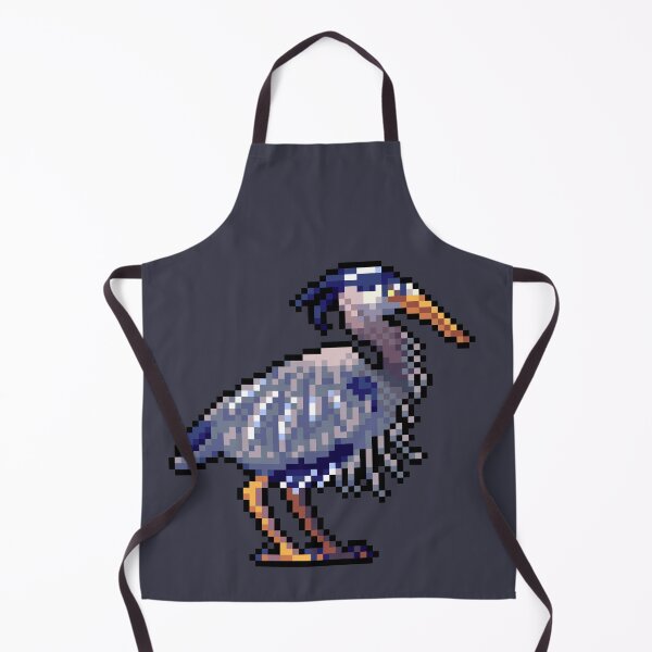 Item preview, pixel blue heron designed and sold by Shalmons.