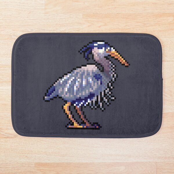 Item preview, pixel blue heron designed and sold by Shalmons.