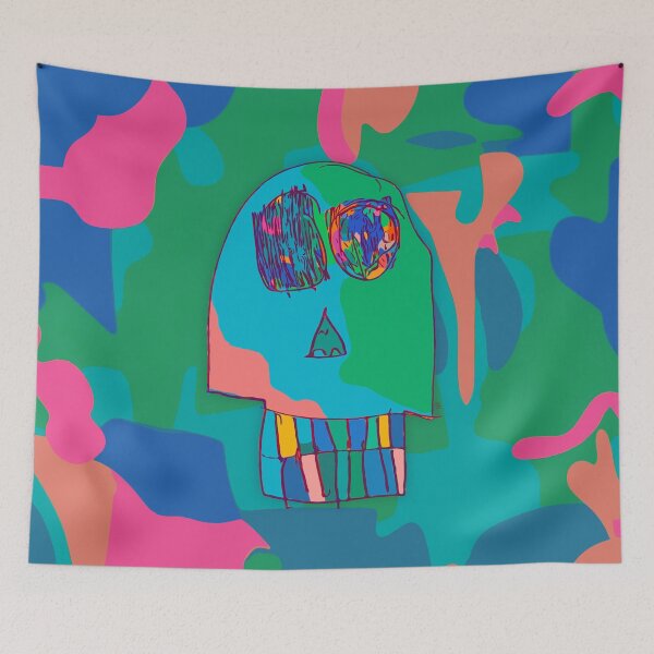 Item preview, Colorful and Playful Skull - Kids Design designed and sold by Ravenmonkey  Designs.