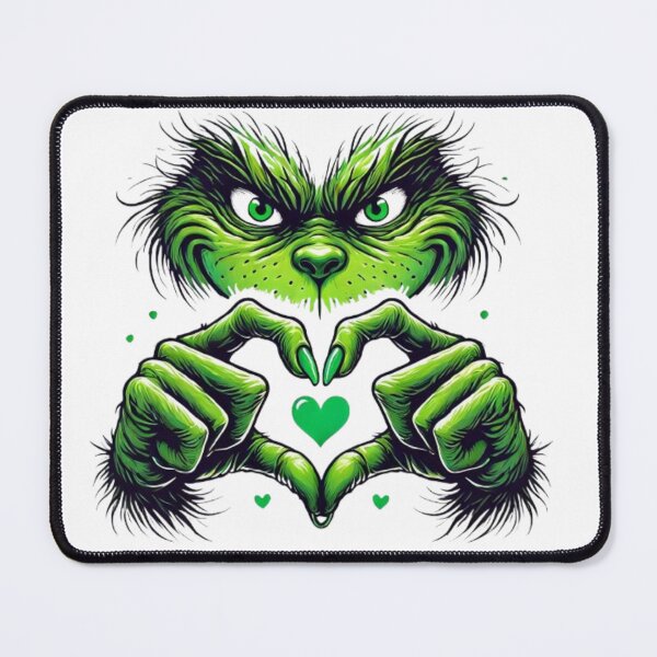 Item preview, Grinch face original Christmas design designed and sold by Stickerlion.