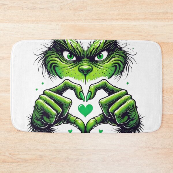 Item preview, Grinch face original Christmas design designed and sold by Stickerlion.
