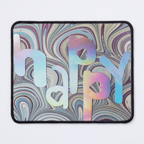 Item preview, happy pastel holographic designed and sold by buzzcutart.