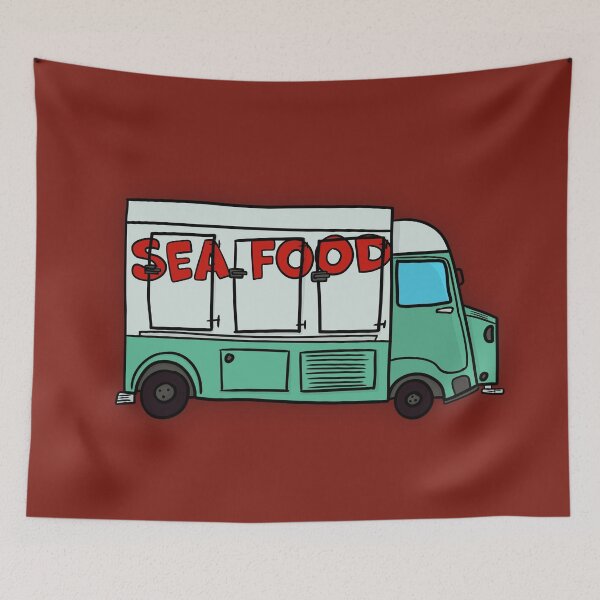 Item preview, French box truck, seafood designed and sold by Antoine Marineau Bélanger.