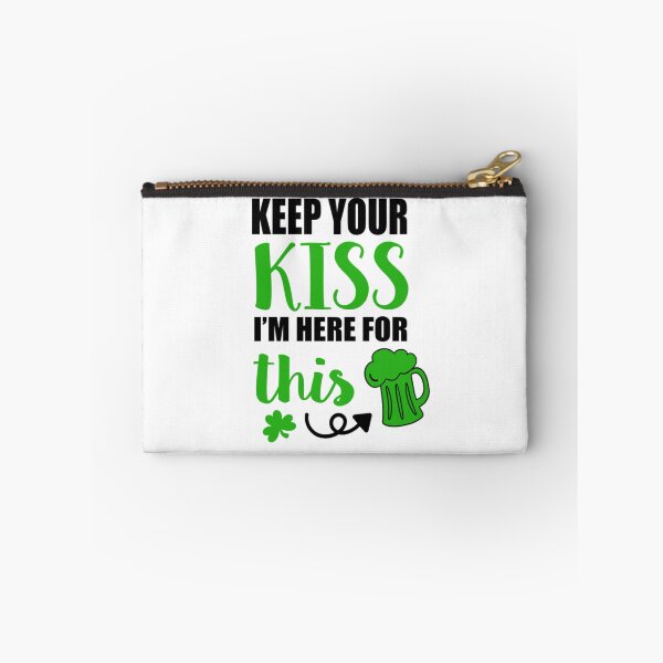 Item preview, Keep Your Kiss, I’m Here for This – Funny Beer Lover Design designed and sold by Mundo Tees.