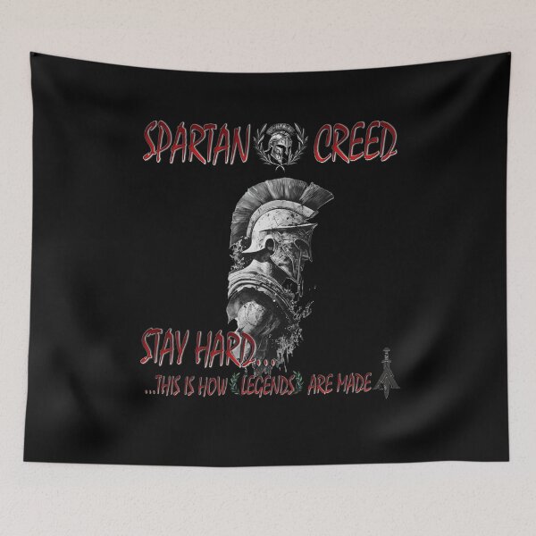 Item preview, SPARTAN CREED: STAY HARD THIS IS HOW LEGENDS ARE MADE designed and sold by MK-GRAPHICS2020.