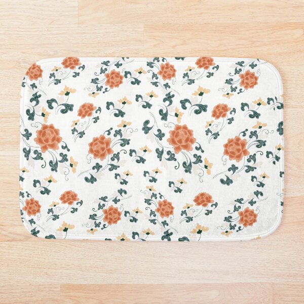 Artikelvorschau, Orange tibetisches Blumenmuster (Blume) entworfen und verkauft von Nebatsang.
